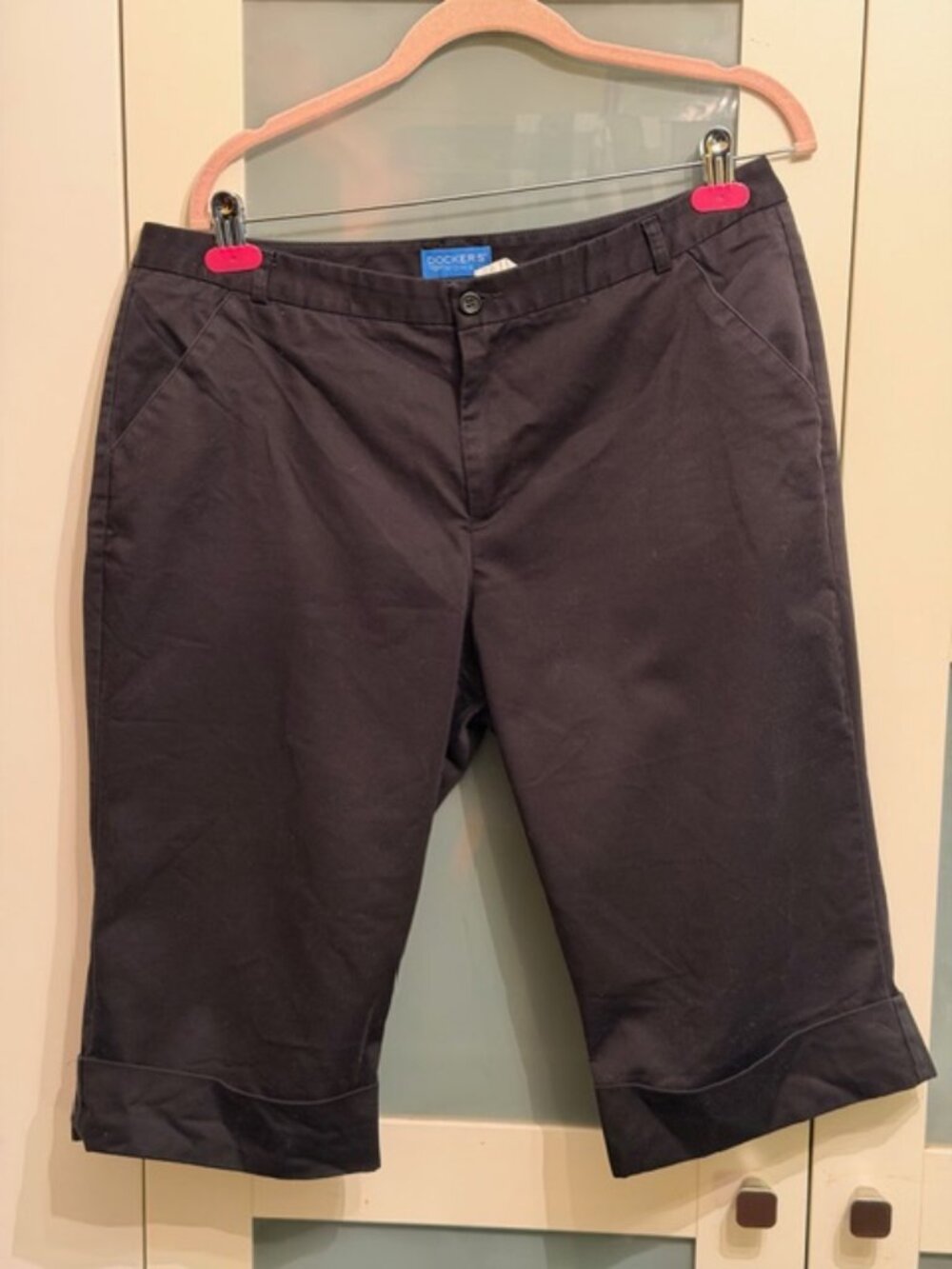 Dickies Capris, stretch, size 14, black